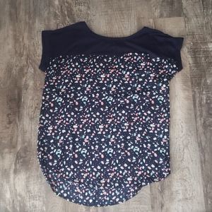 Just be navy blue blouse